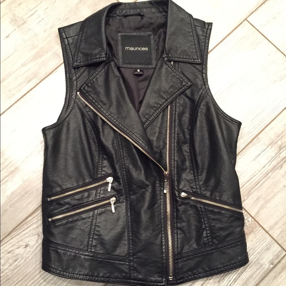 Black fashion vest